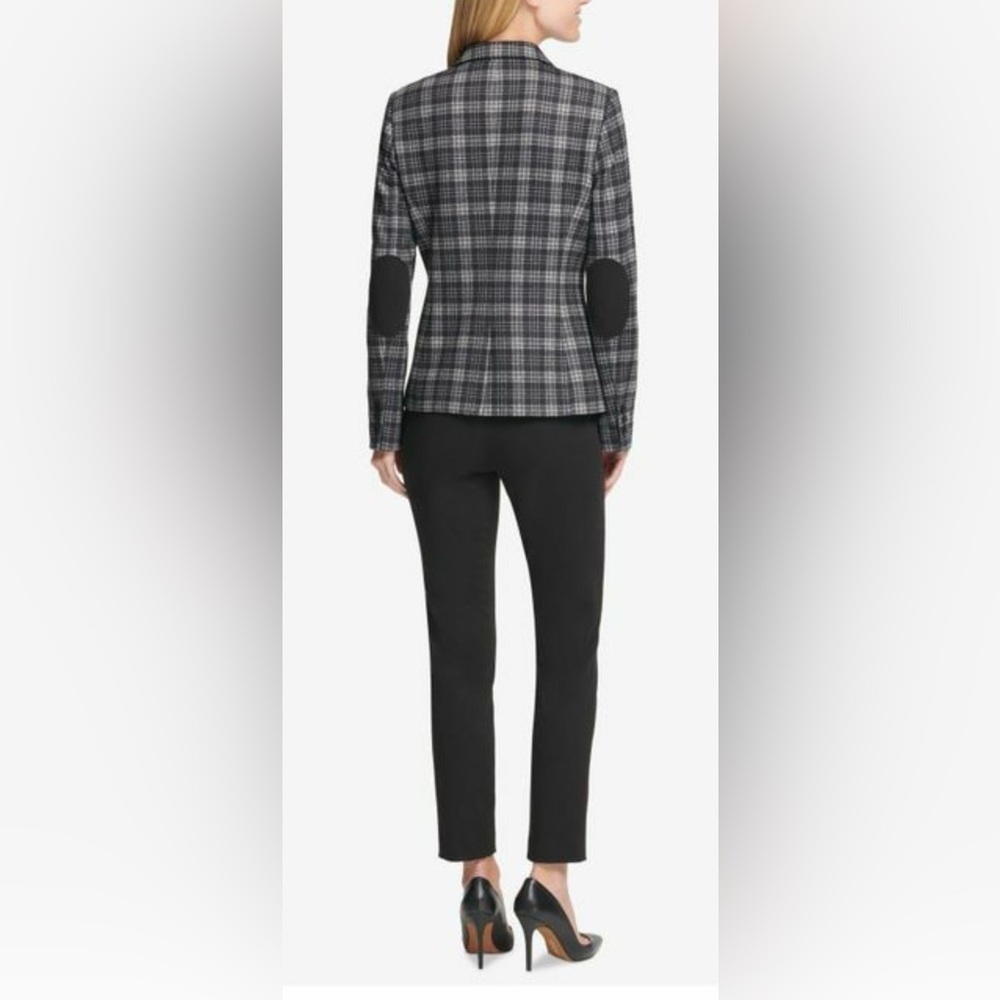 Tommy Hilfiger Plaid Blazer in Black and White, Women’s Sz 12, Like New